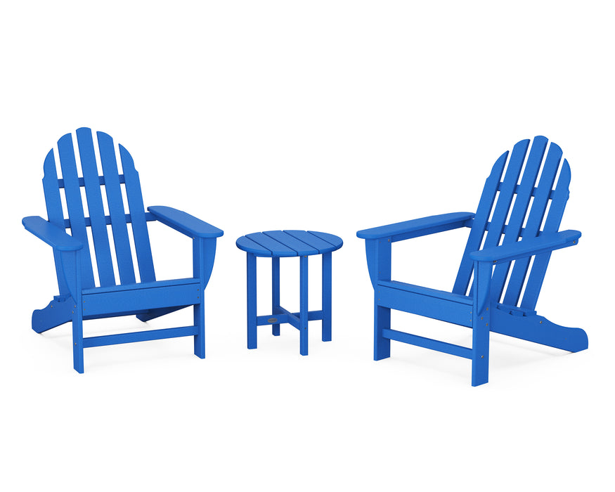 POLYWOOD Classic Adirondack 3-Piece Set in Pacific Blue image