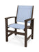 POLYWOOD Coastal Dining Chair in Mahogany / Poolside Sling image