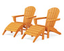 POLYWOOD South Beach 4-Piece Adirondack Set in Tangerine image