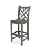 POLYWOOD Chippendale Bar Side Chair in Slate Grey image