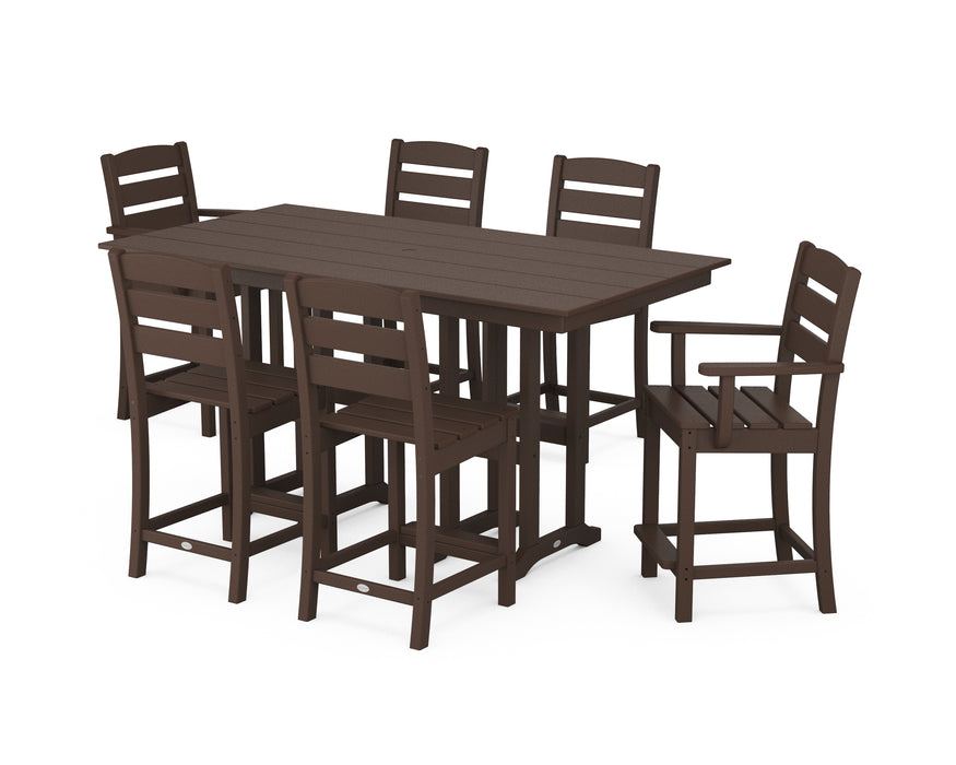 POLYWOOD Lakeside 7-Piece Counter Set in Mahogany image