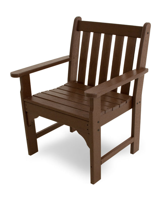 POLYWOOD Vineyard Garden Arm Chair in Mahogany