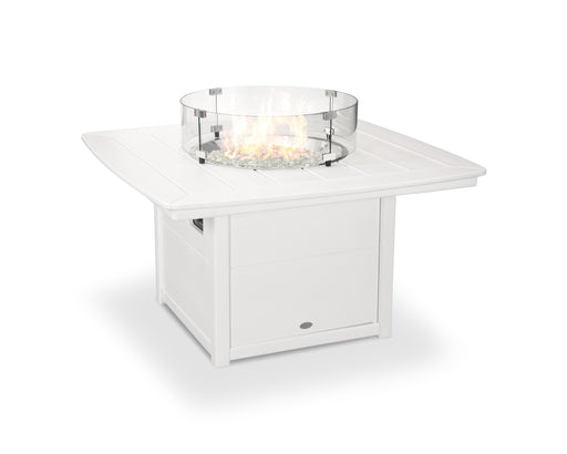 POLYWOOD Nautical 42" Fire Pit Table in White image