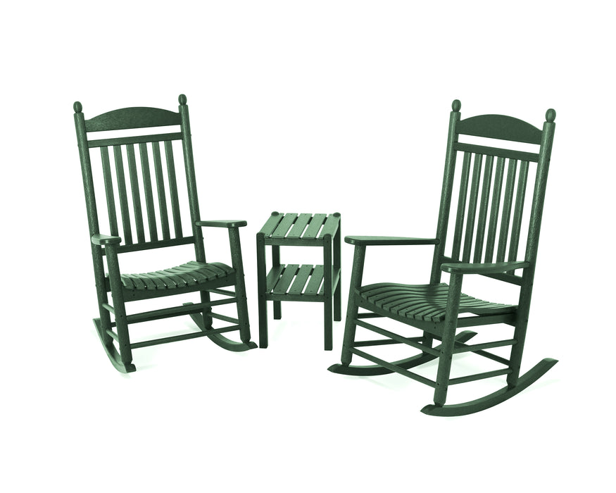 POLYWOOD Jefferson 3-Piece Rocker Set in Green image