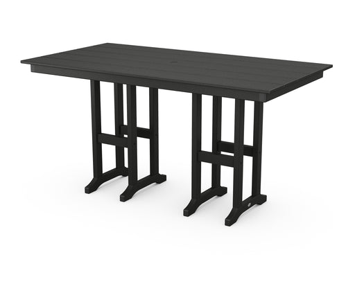 POLYWOOD Farmhouse 37" x 72" Counter Table in Black image