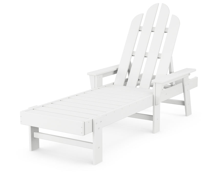 POLYWOOD Long Island Chaise in White image