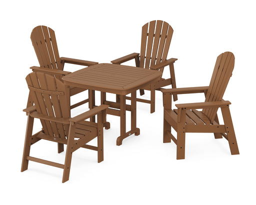 POLYWOOD South Beach 5-Piece Dining Set in Teak image