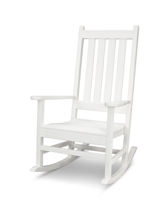 POLYWOOD Vineyard Porch Rocking Chair in White