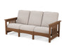 POLYWOOD Mission Sofa in Teak / Dune Burlap image