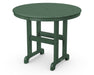 POLYWOOD 36" Round Farmhouse Dining Table in Green image