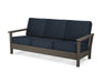 POLYWOOD Harbour Deep Seating Sofa in Vintage Coffee / Marine Indigo image