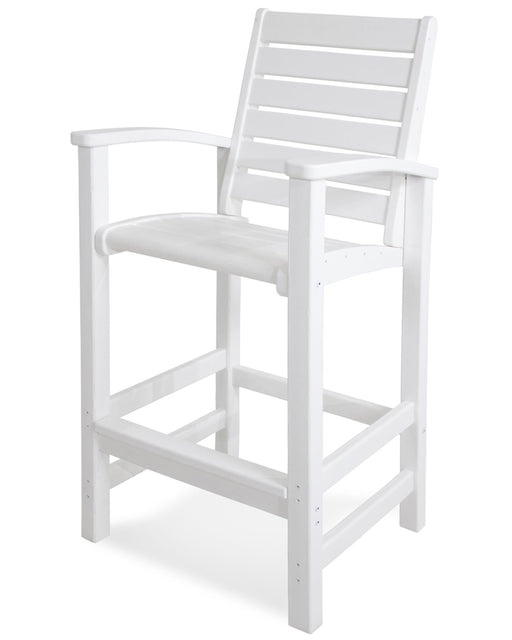 POLYWOOD Signature Bar Chair in White image