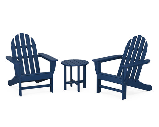 POLYWOOD Classic Adirondack 3-Piece Set in Navy image