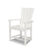 POLYWOOD Quattro Adirondack Dining Chair in White image