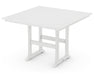 POLYWOOD Farmhouse Trestle 59" Bar Table in White image