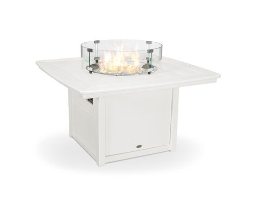 POLYWOOD Nautical 42" Fire Pit Table in Vintage White image