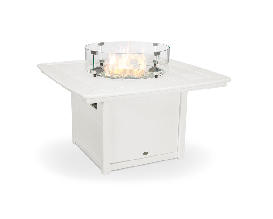 POLYWOOD Nautical 42" Fire Pit Table in Vintage White image
