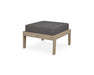 POLYWOOD Lakeside Deep Seating Ottoman in Vintage Sahara / Ash Charcoal image
