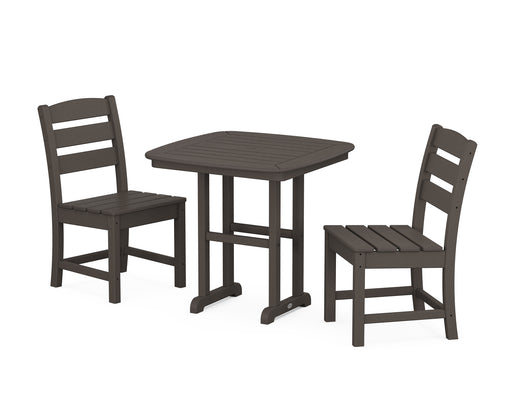 POLYWOOD Lakeside Side Chair 3-Piece Dining Set in Vintage Coffee image