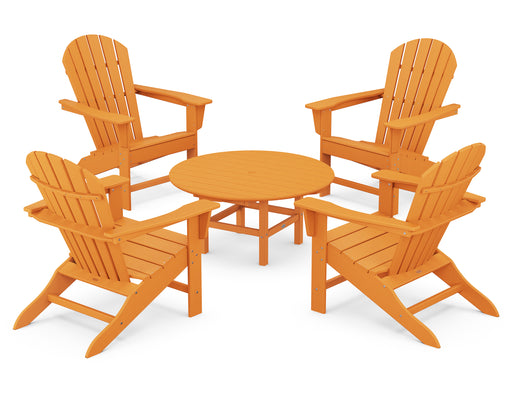 POLYWOOD South Beach 5-Piece Conversation Group in Tangerine image