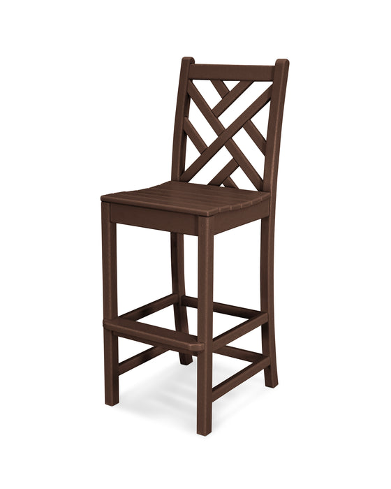 POLYWOOD Chippendale Bar Side Chair in Mahogany image
