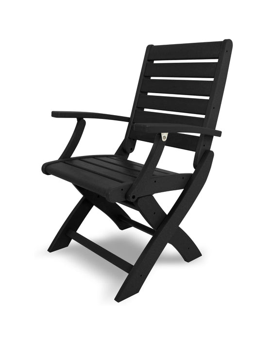 POLYWOOD Signature Folding Chair in Black