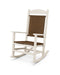 POLYWOOD Presidential Woven Rocking Chair in Sand / Tigerwood image