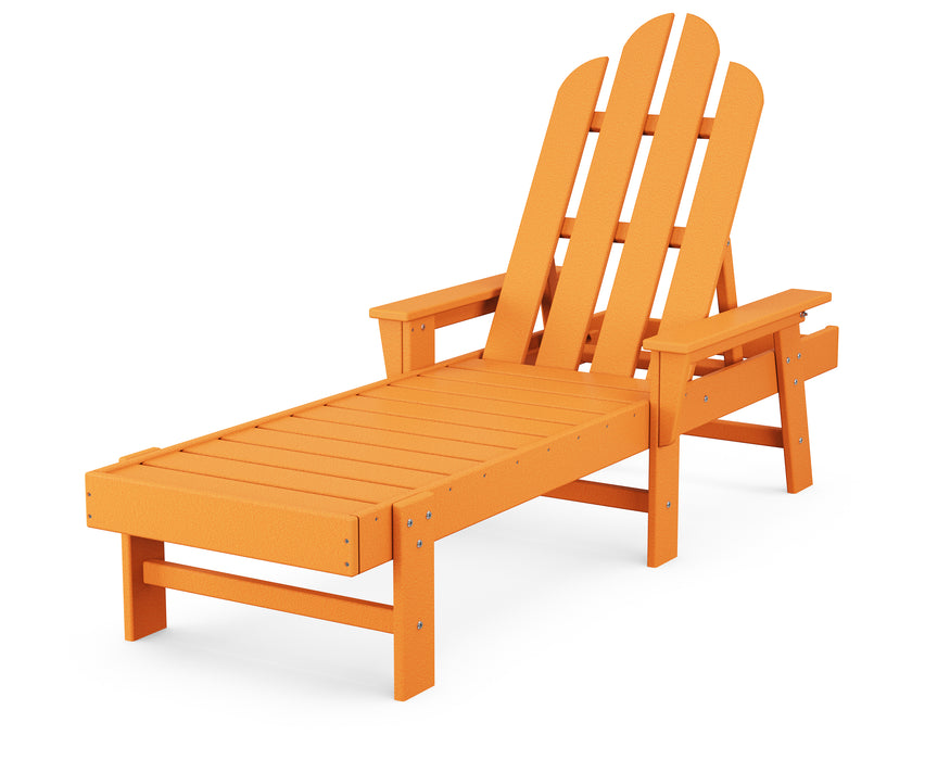 POLYWOOD Long Island Chaise in Tangerine image