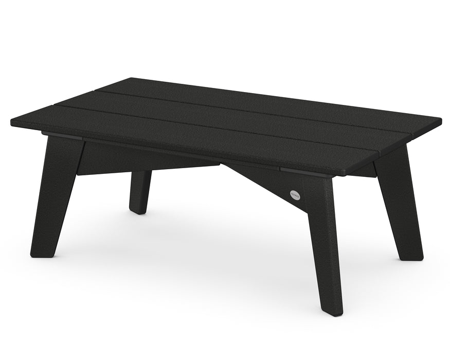 POLYWOOD Riviera Modern Coffee Table in Black