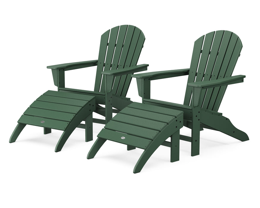 POLYWOOD South Beach 4-Piece Adirondack Set in Green image