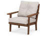 POLYWOOD Lakeside Deep Seating Chair in Teak / Dune Burlap image