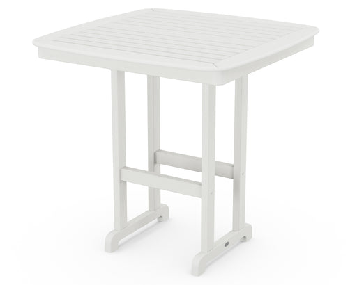 POLYWOOD Nautical 44" Bar Table in Vintage White image