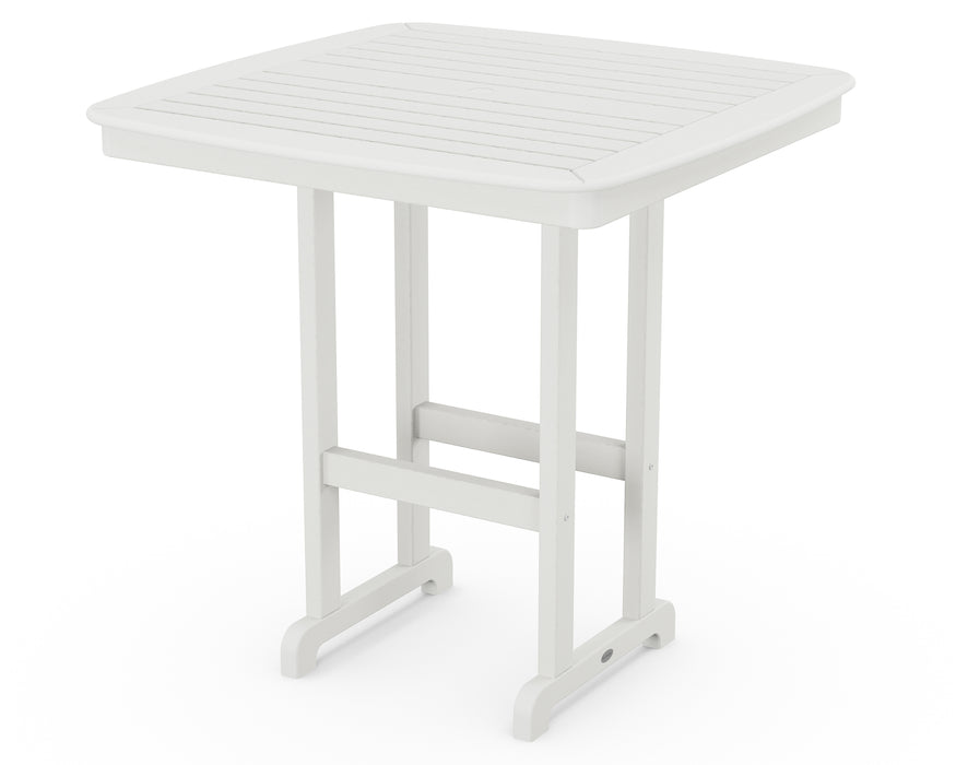 POLYWOOD Nautical 44" Bar Table in Vintage White image