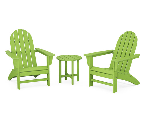 POLYWOOD Vineyard 3-Piece Adirondack Set in Lime image