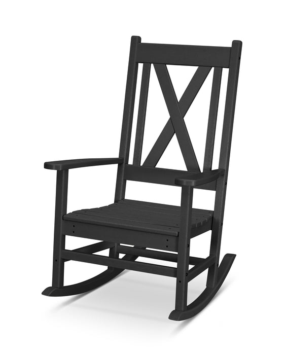 POLYWOOD Braxton Porch Rocking Chair in Black image