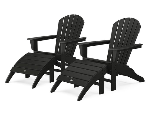 POLYWOOD South Beach 4-Piece Adirondack Set in Black image