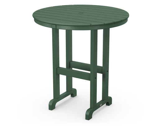 POLYWOOD 36" Round Farmhouse Counter Table in Green image