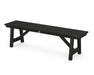 POLYWOOD Rustic Farmhouse 60" Backless Bench in Black image