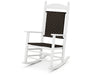 POLYWOOD Jefferson Woven Rocking Chair in White / Cahaba image