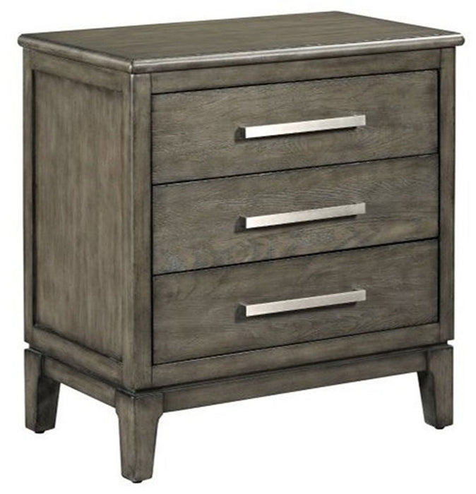 Kincaid Furniture Cascade Allyson 3 Drawer Nightstand in Sable