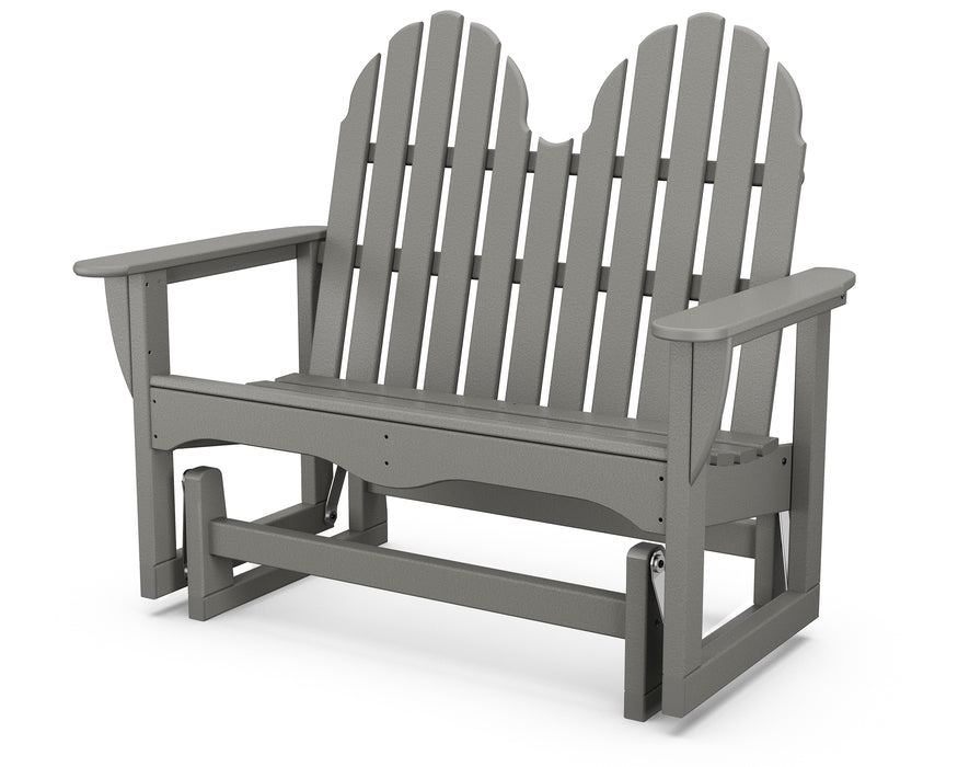 POLYWOOD Classic Adirondack 48" Glider in Slate Grey