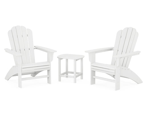 Country Living Country Living Curveback Adirondack Chair 3-Piece Set in White image