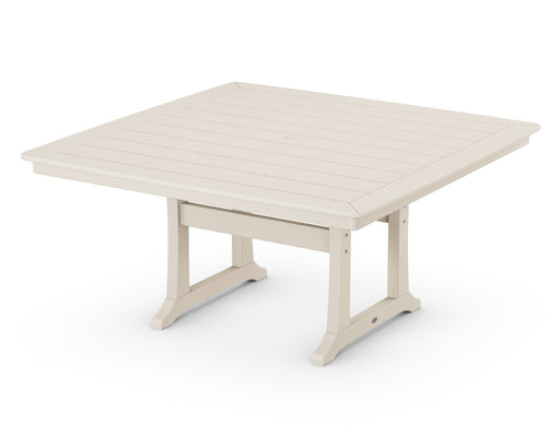 POLYWOOD Nautical Trestle 59" Dining Table in Sand image