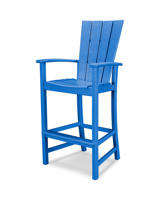 POLYWOOD Quattro Adirondack Bar Chair in Pacific Blue image