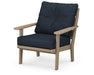 POLYWOOD Lakeside Deep Seating Chair in Vintage Sahara / Marine Indigo image