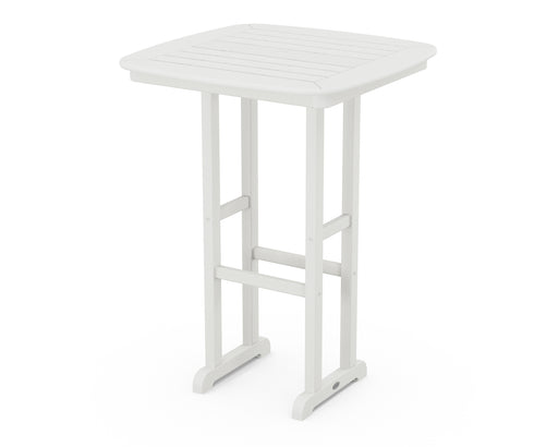 POLYWOOD Nautical 31" Bar Table in Vintage White image