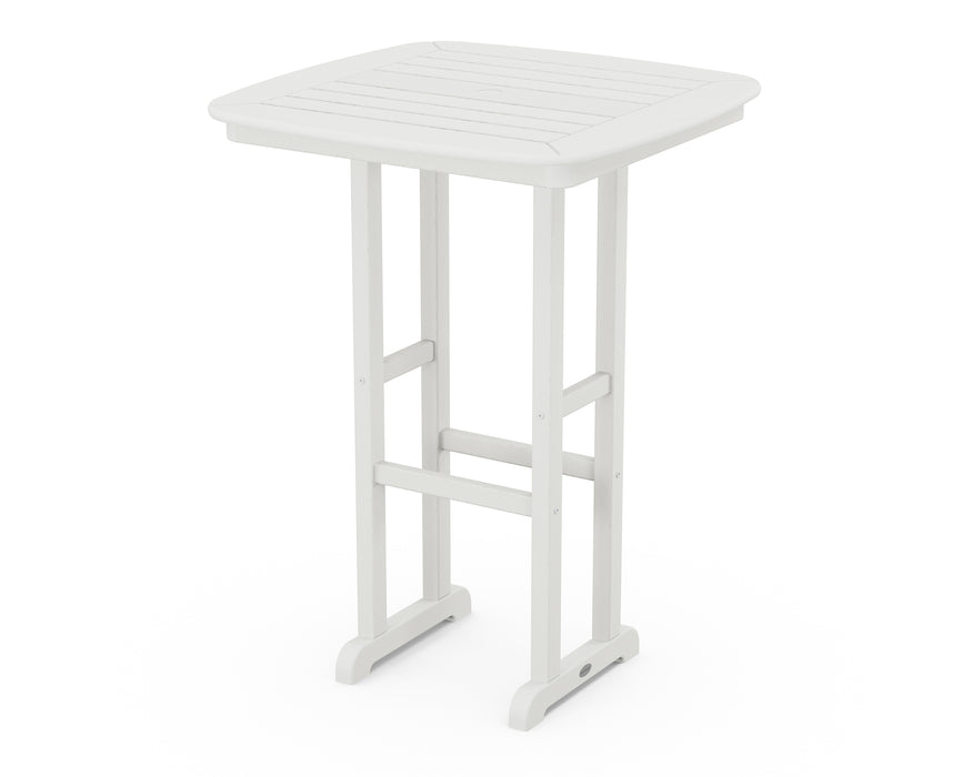 POLYWOOD Nautical 31" Bar Table in Vintage White