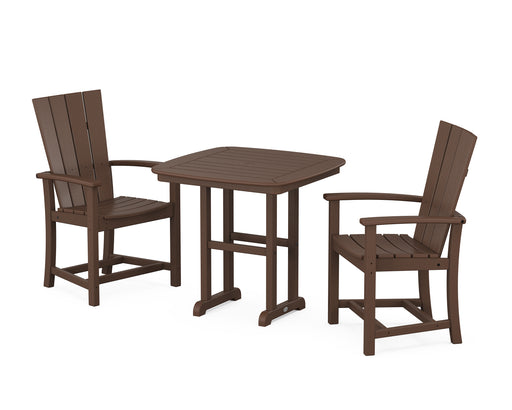 POLYWOOD Quattro 3-Piece Dining Set in Mahogany image