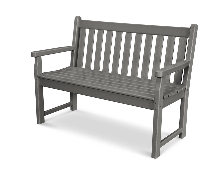 POLYWOOD Traditional Garden 48" Bench in Slate Grey