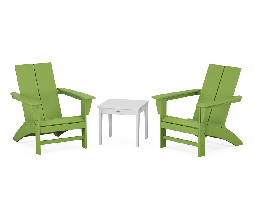 Country Living Country Living Modern Adirondack Chair 3-Piece Set in Lime